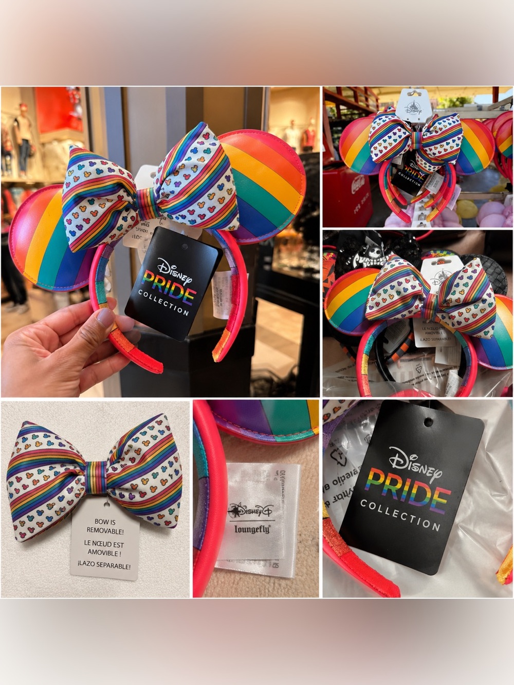 Disney Pride Rainbow Mouse Ear Headband - Multicolor